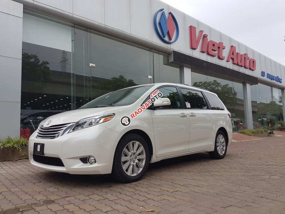 Bán ô tô Toyota Sienna 3.5 Limited Model 2018, màu trắng nội thất nâu, mới 100%-3