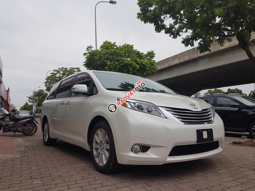 Bán ô tô Toyota Sienna 3.5 Limited Model 2018, màu trắng nội thất nâu, mới 100%-2