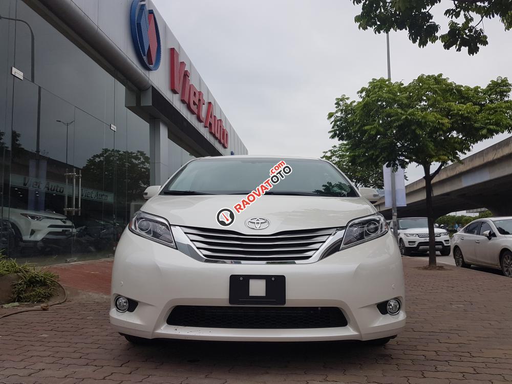 Bán ô tô Toyota Sienna 3.5 Limited Model 2018, màu trắng nội thất nâu, mới 100%-1