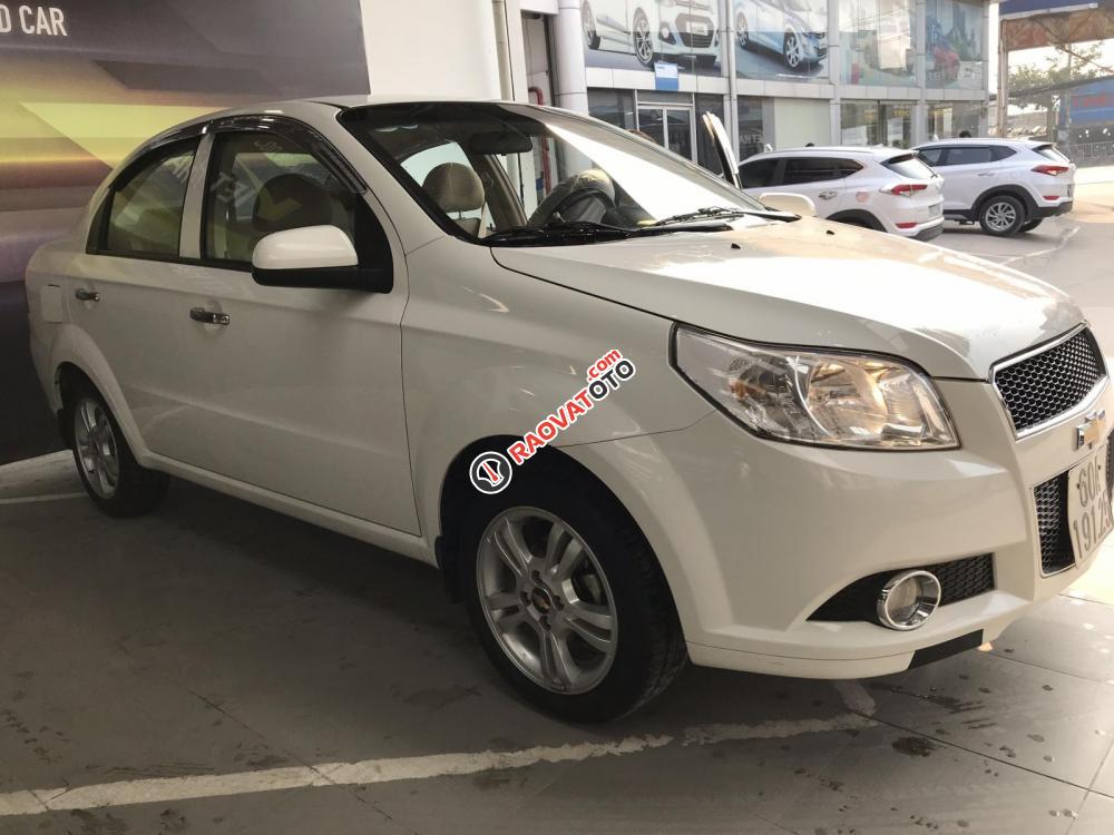 Bán Chevrolet Aveo LTZ 1.5AT màu trắng, số tự động, sản xuất T12/2014, biển tỉnh, 1 chủ, đi đúng 32000km-4