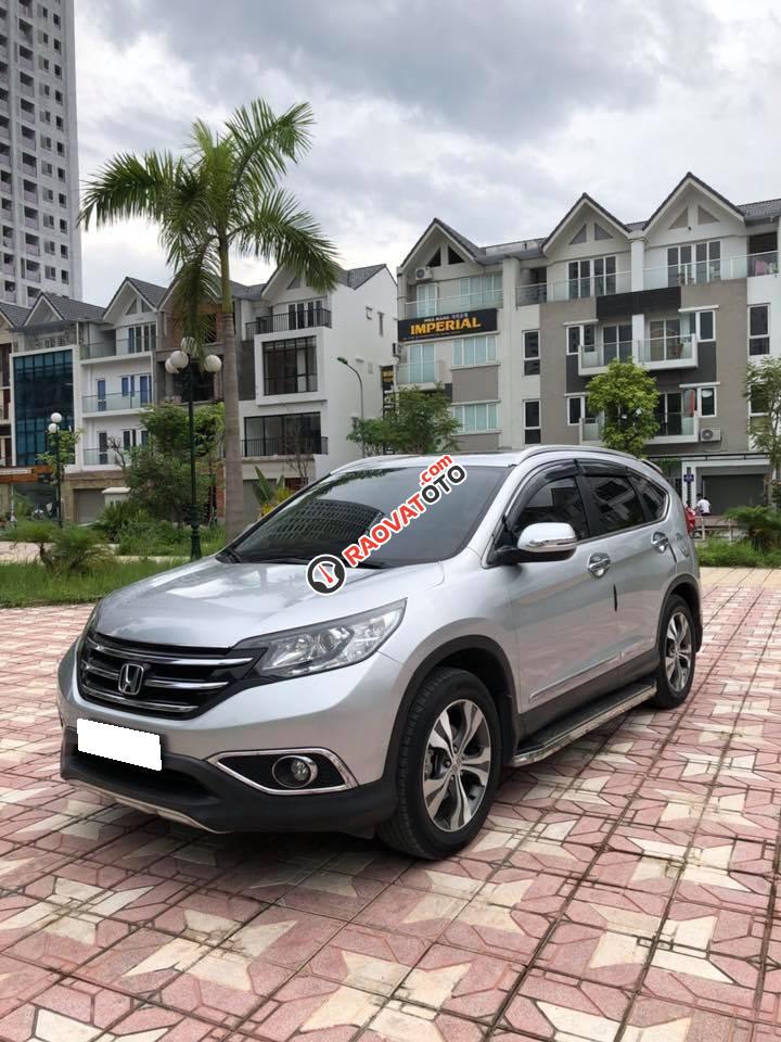 Kẹt tiền bán Honda CRV 2014 bản 2.4 màu bạc cực chất đầy phong cách-0