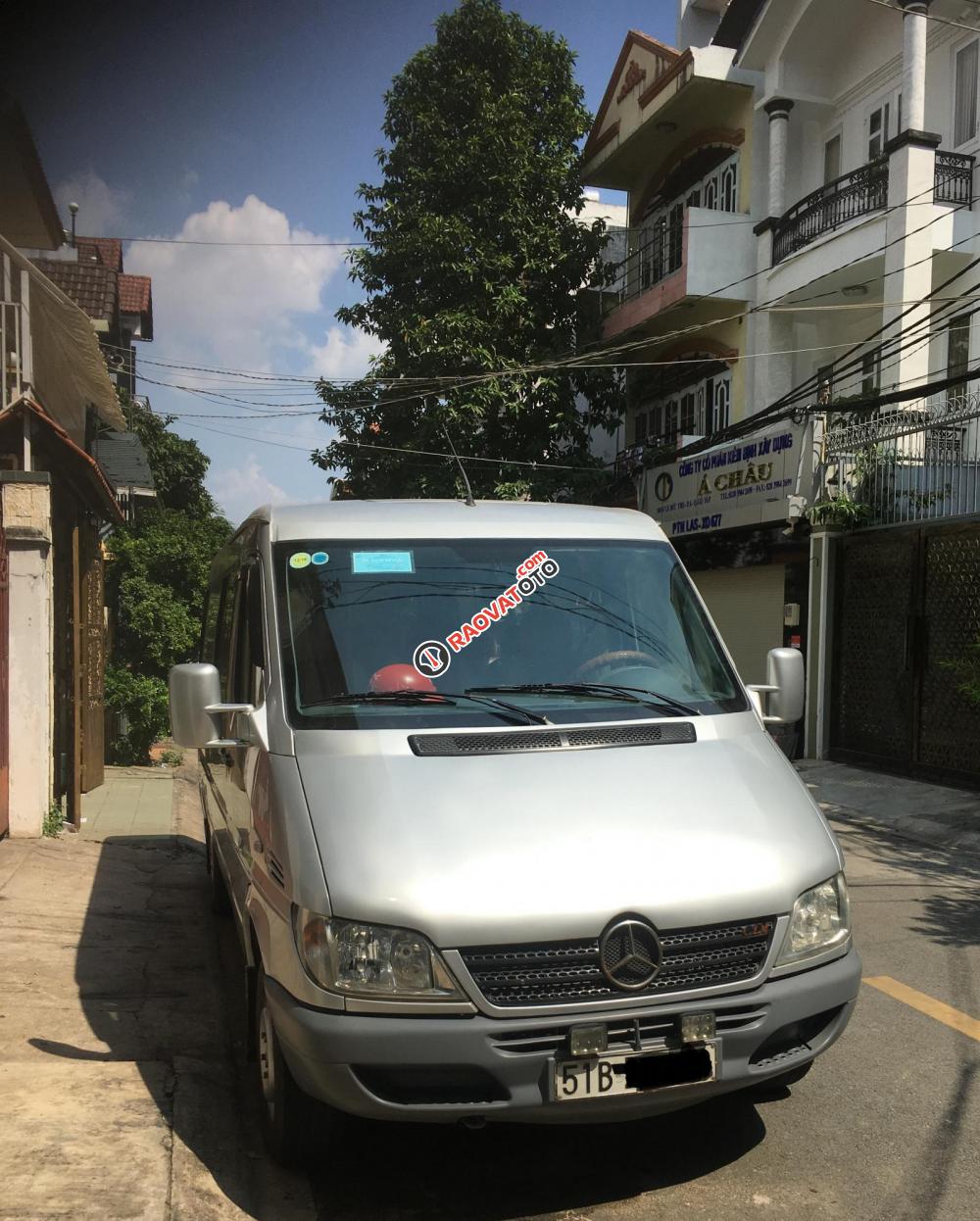 Bán xe Mercedes 16 chỗ 311 năm 2008, màu xám bạc-4