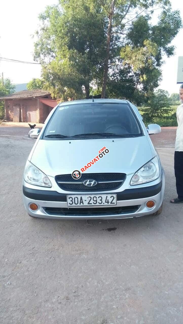 Bán Hyundai Getz 1.1 đời 2009, màu bạc, nhập khẩu nguyên chiếc-0