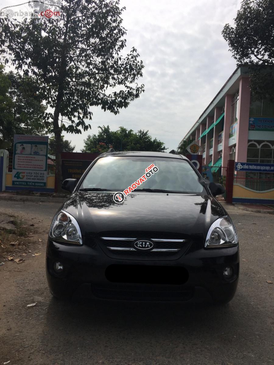 Bán ô tô Kia Carens 2.0 đời 2010, màu đen xe gia đình-9