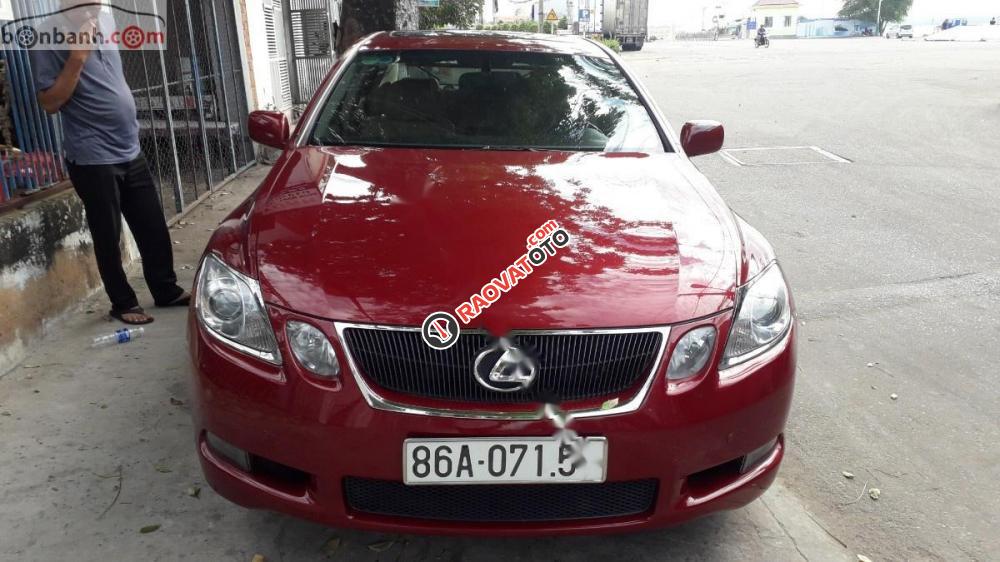 Bán Lexus GS 300 năm sản xuất 2005, màu đỏ, xe nhập -3
