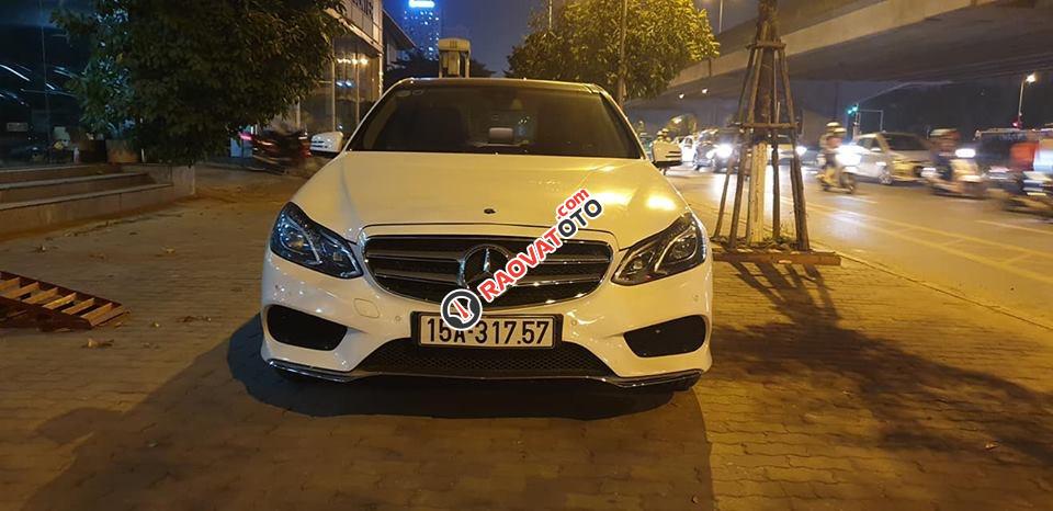 Bán xe Mercedes E400 model 14, màu trắng kem, nhập khẩu nguyên chiếc-0