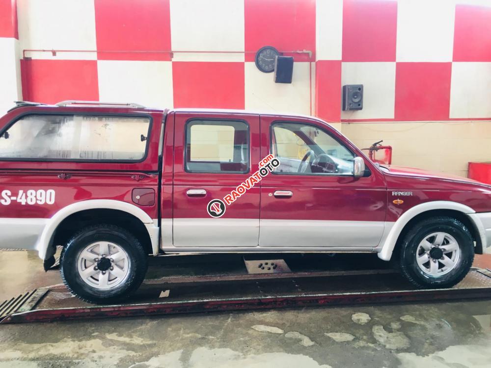 Cần bán xe Ford Ranger XLT sản xuất 2002, màu đỏ 2 cầu máy dầu-0