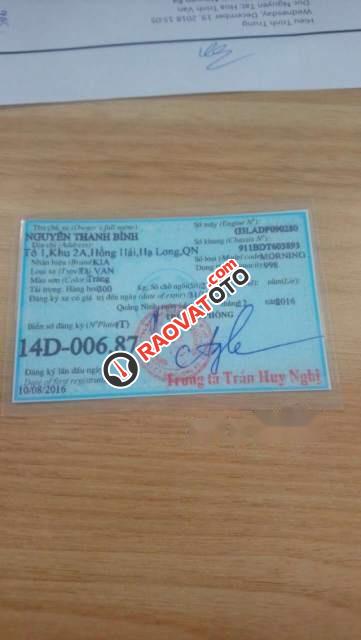 Bán ô tô Kia Morning AT 2013, màu trắng, xe rất đẹp-3