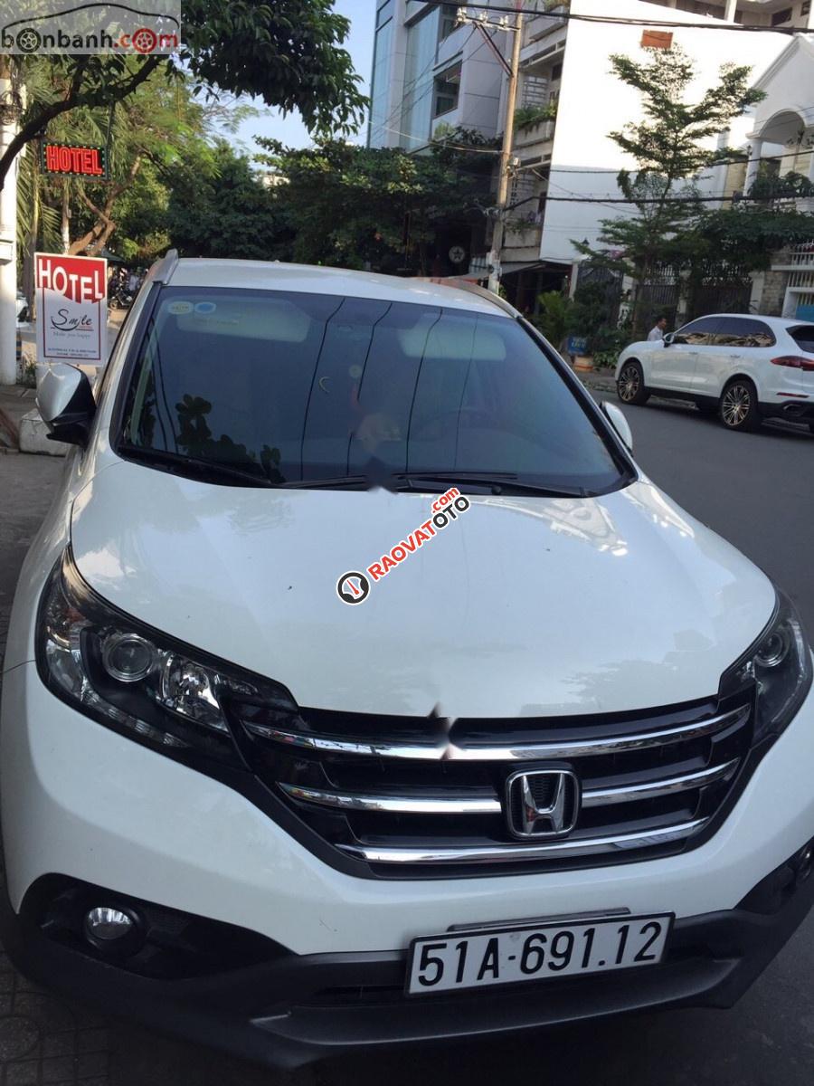 Bán ô tô cũ Honda CR V 2.0 đời 2014, màu trắng, xe nhập-2