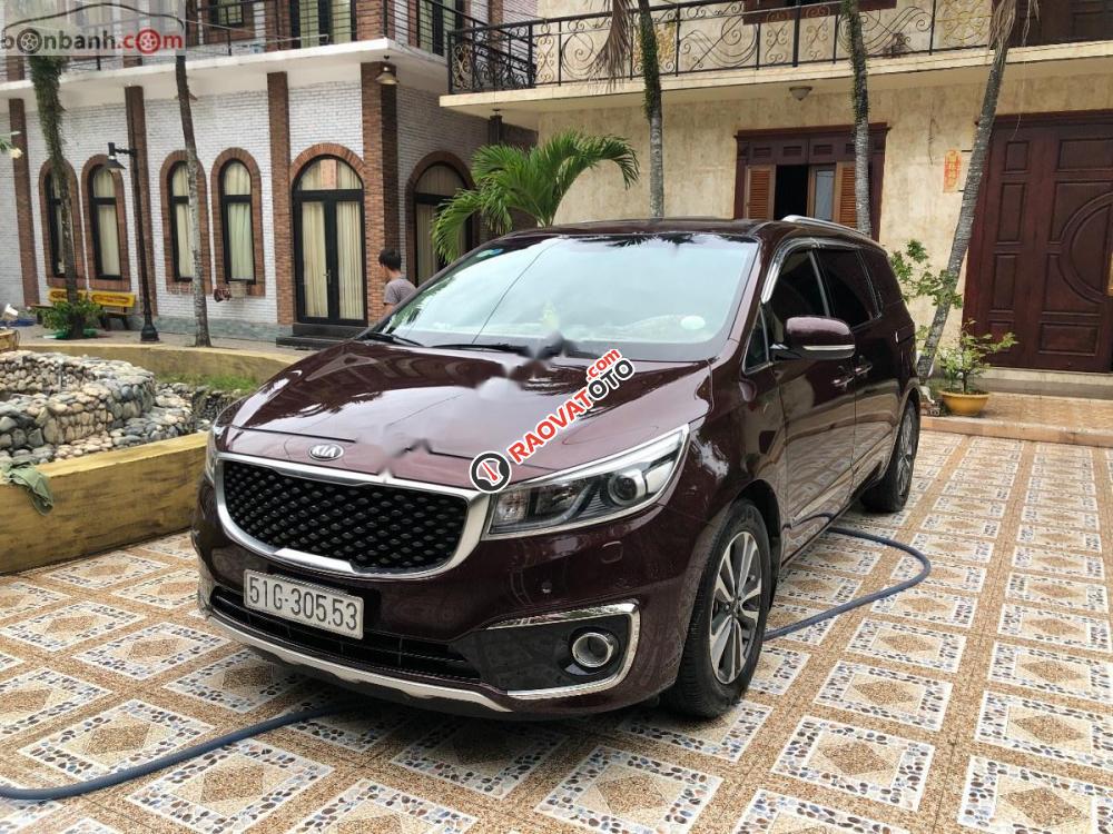 Bán Kia Sedona 2.2L DATH 2017, màu đỏ-5