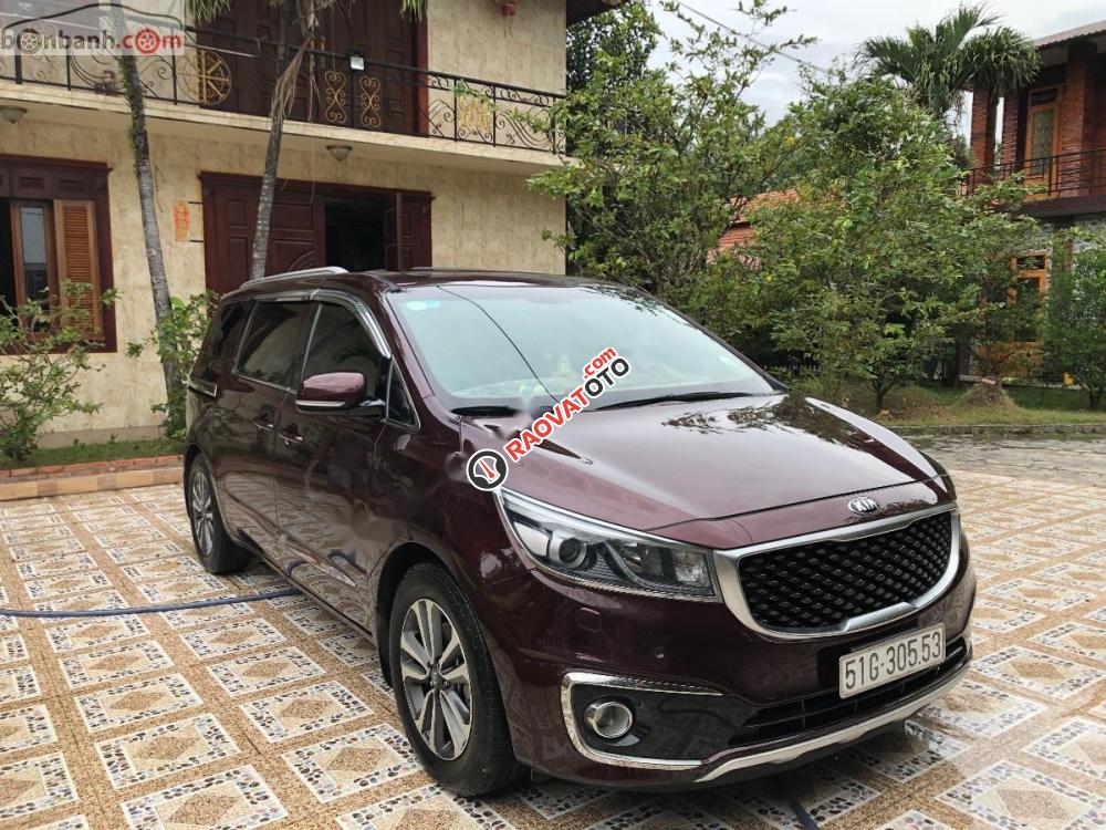 Bán Kia Sedona 2.2L DATH 2017, màu đỏ-0