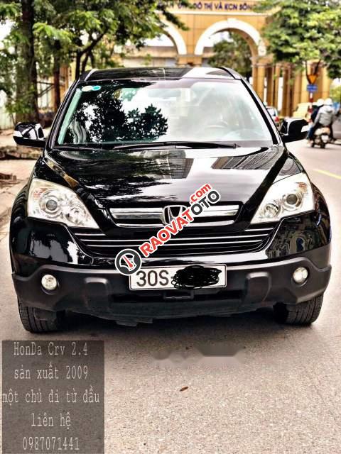 Bán xe Honda CR V 2.4 2009, màu đen chính chủ, giá 539tr-4