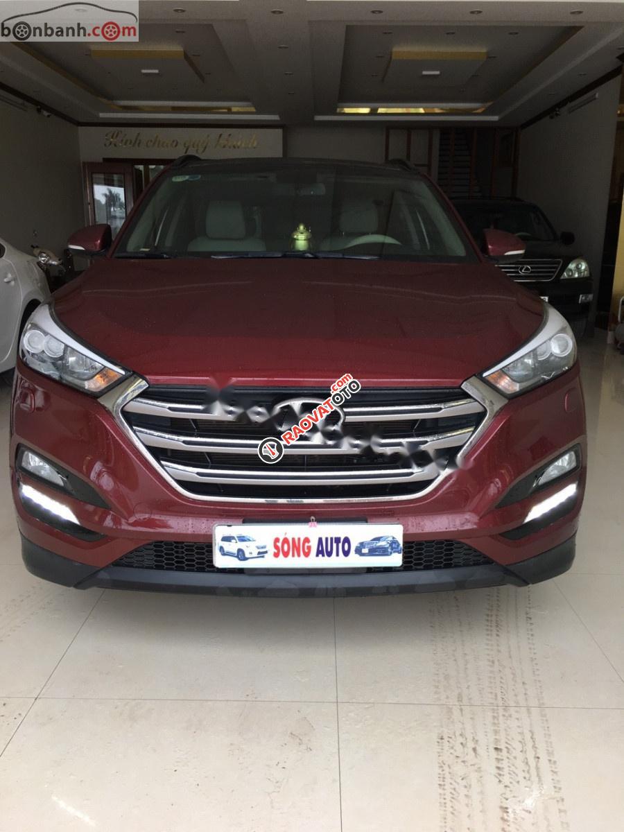 Bán xe Hyundai Tucson 2.0 AT sản xuất năm 2016, màu đỏ, xe nhập, giá tốt-0