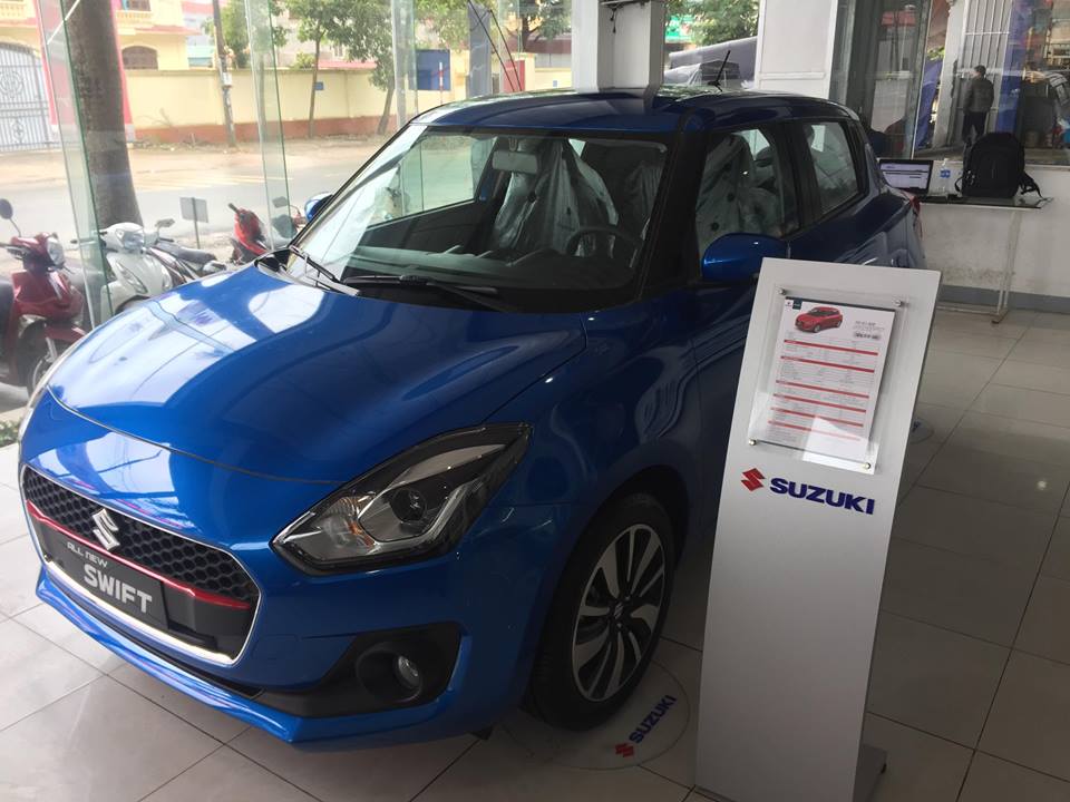 Bán xe Suzuki Swift GLX đời 2018, màu xanh lam, Nhập khẩu Thái Lan, giá 549tr-1