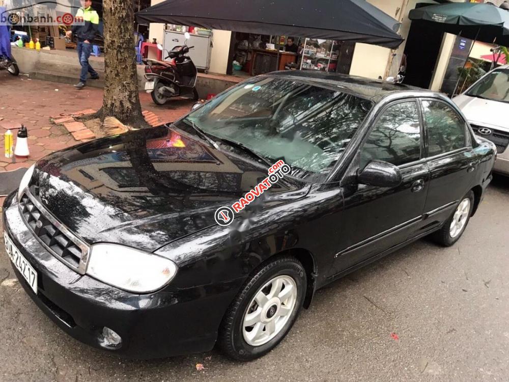 Bán Kia Spectra LS sản xuất 2004, màu đen xe gia đình, giá tốt-1