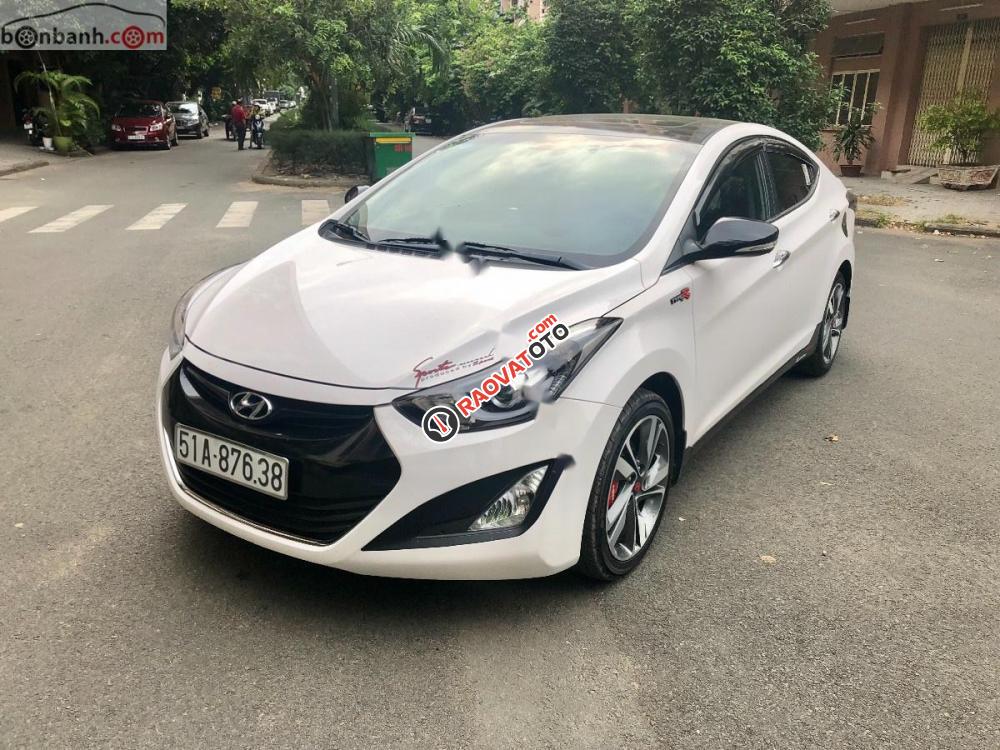 Bán Hyundai Elantra 1.8 AT đời 2014, màu trắng, nhập khẩu  -2