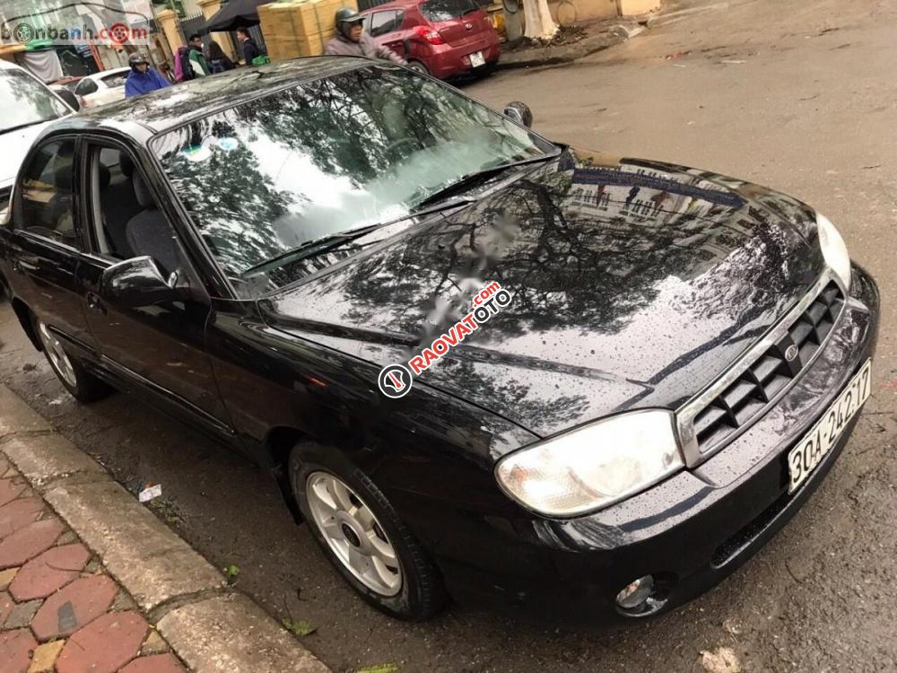 Bán Kia Spectra LS sản xuất 2004, màu đen xe gia đình, giá tốt-0