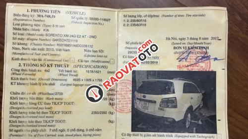 Bán Kia Sorento 2.4 AT 2013, màu trắng-8