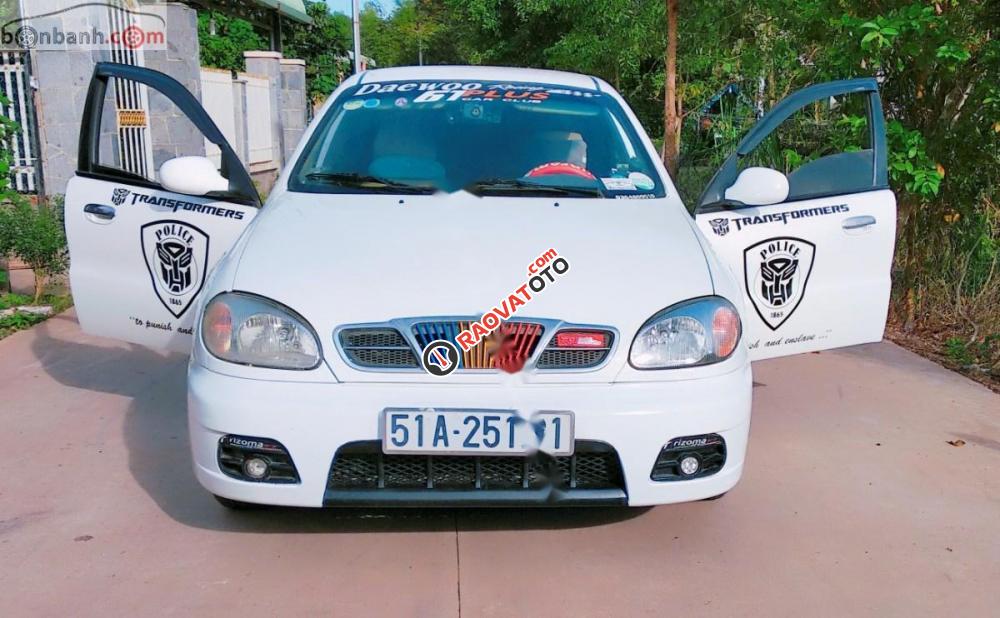 Cần bán lại xe Daewoo Lanos SX năm sản xuất 2004, màu trắng, giá tốt-9