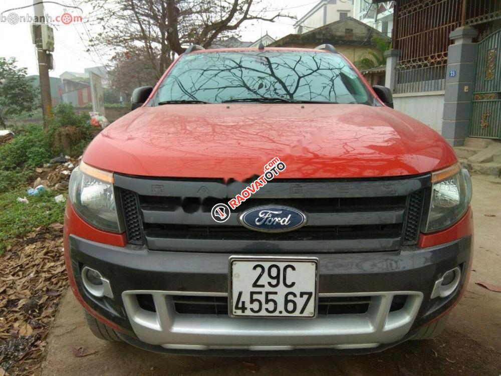 Bán xe Ford Ranger Wildtrak năm 2014, màu đỏ, xe nhập số tự động -9