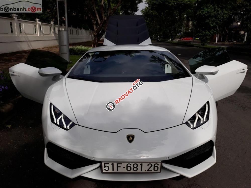 Bán ô tô Lamborghini Huracan LP610 sản xuất năm 2014, màu trắng, nhập khẩu nguyên chiếc ít sử dụng-7