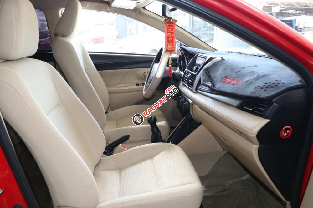 Bán Toyota Vios E 1.5MT sản xuất 2014, màu đỏ-6