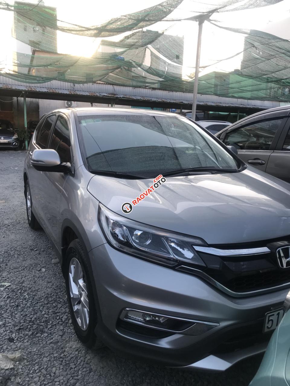 Bán xe Honda CR V 2.0 2016, màu bạc-0