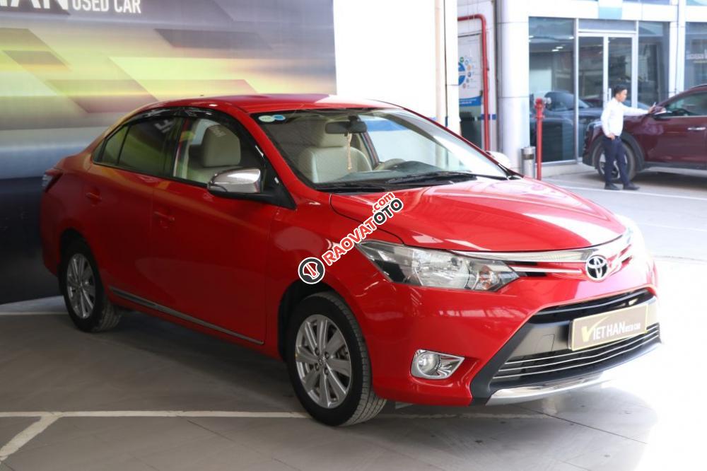 Bán Toyota Vios E 1.5MT sản xuất 2014, màu đỏ-2
