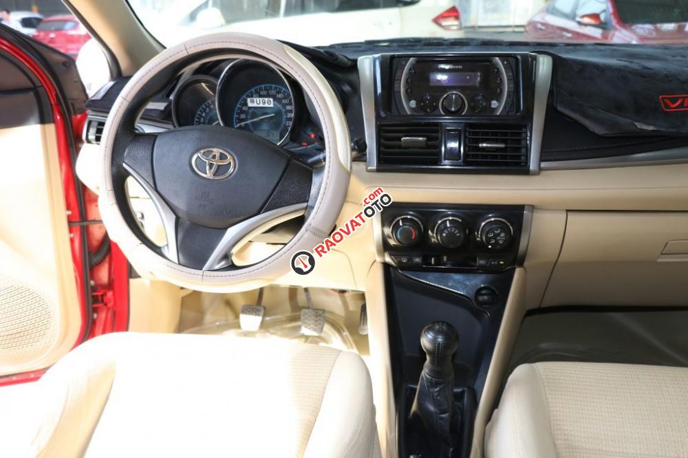 Bán Toyota Vios E 1.5MT sản xuất 2014, màu đỏ-1