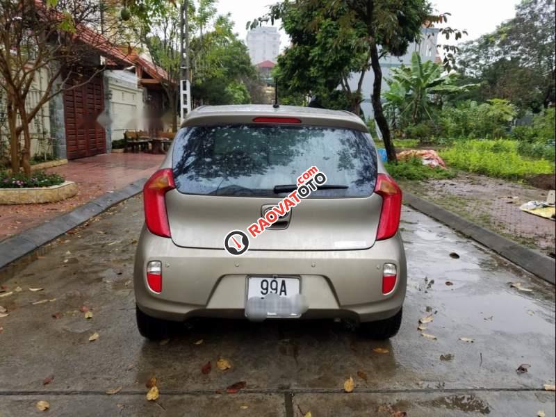 Bán Kia Morning Si sản xuất năm 2014, màu vàng cát-0