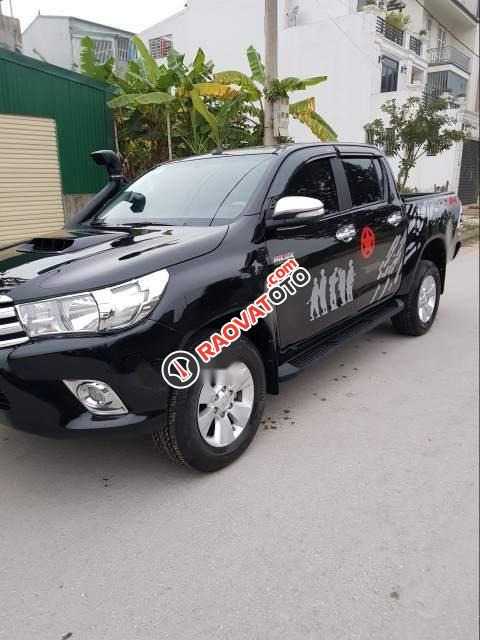 Cần bán gấp Toyota Hilux G đời 2015, màu đen, nhập khẩu nguyên chiếc số sàn-1