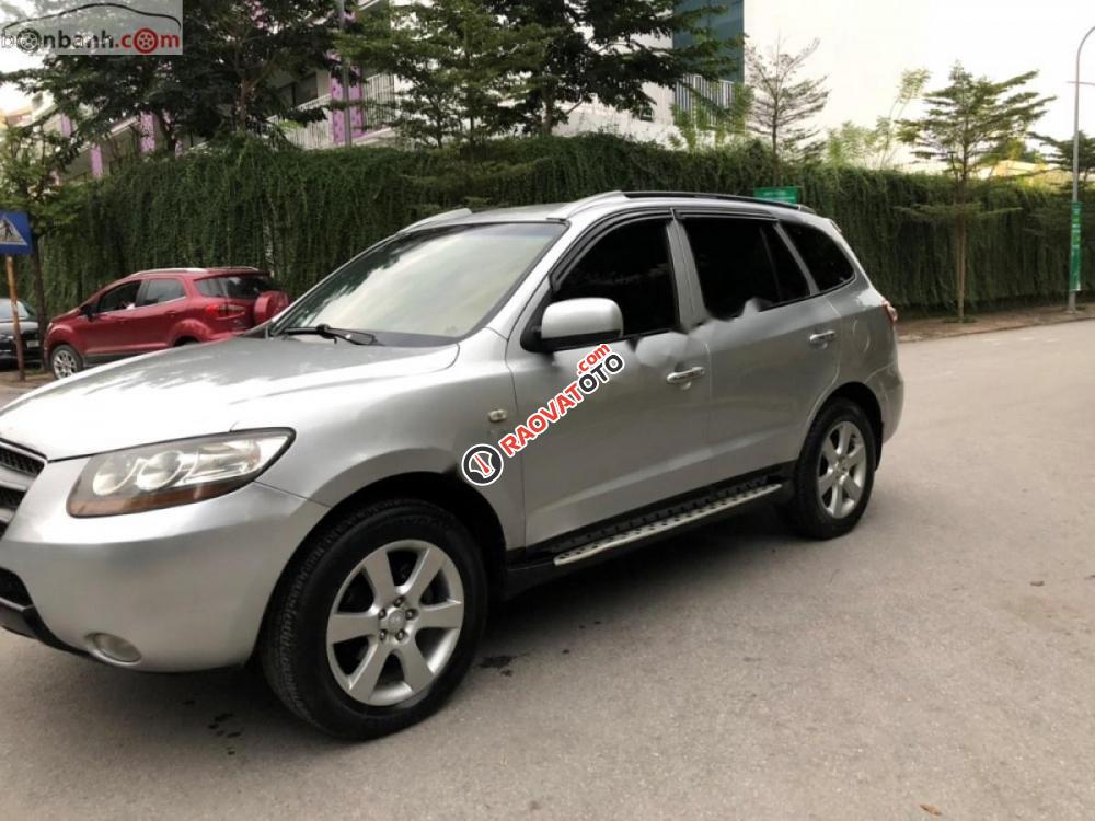 Bán Hyundai Santa Fe MLX sản xuất 2007, màu bạc, nhập khẩu  -2