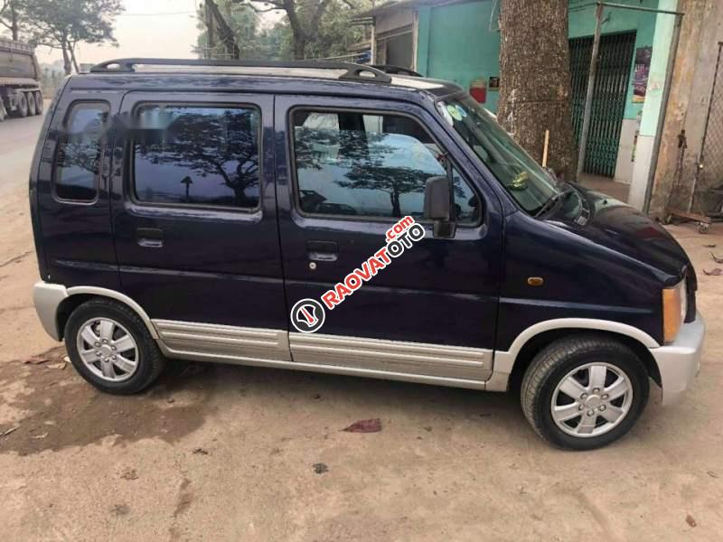 Cần bán Suzuki Wagon R đời 2002, màu xanh lam chính chủ-3