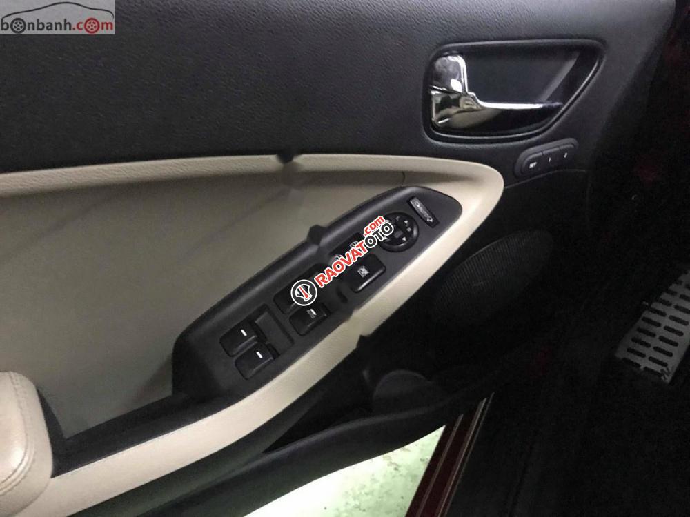Bán Kia Cerato 1.6AT 2017 màu đỏ, số tự động, đăng kí tên tư nhân 1 chủ -0