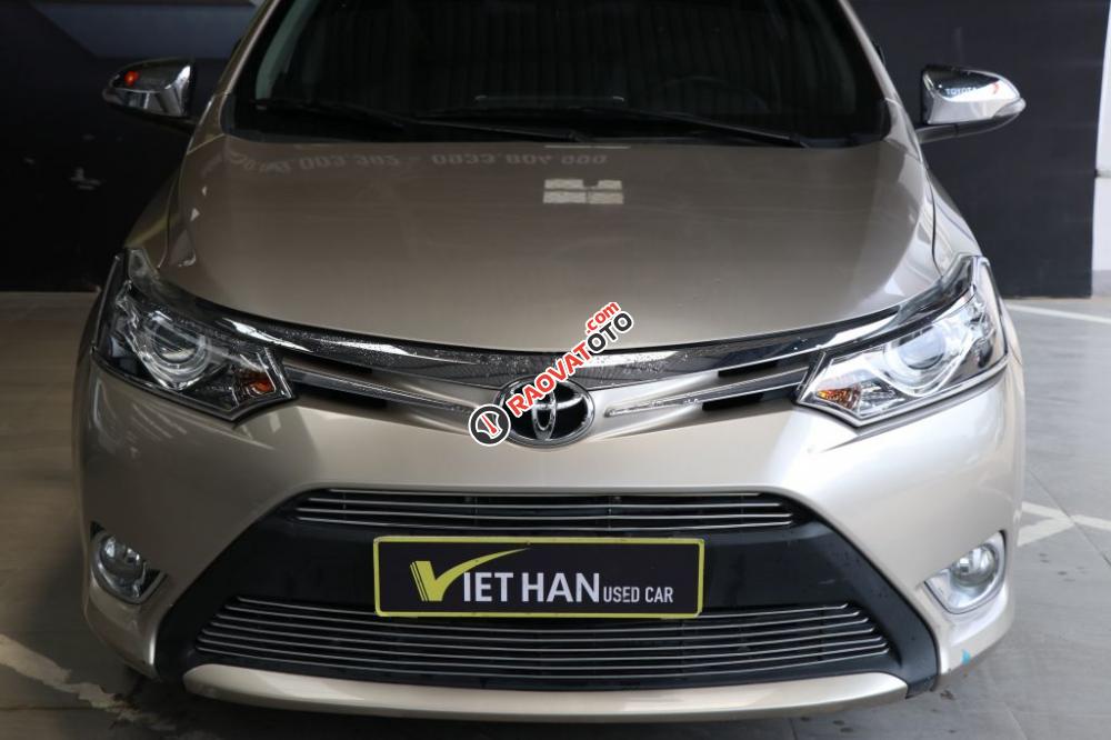 Bán ô tô Toyota Vios G 1.5AT đời 2016, màu vàng-1