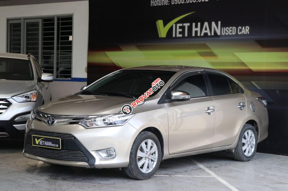 Bán ô tô Toyota Vios G 1.5AT đời 2016, màu vàng-0