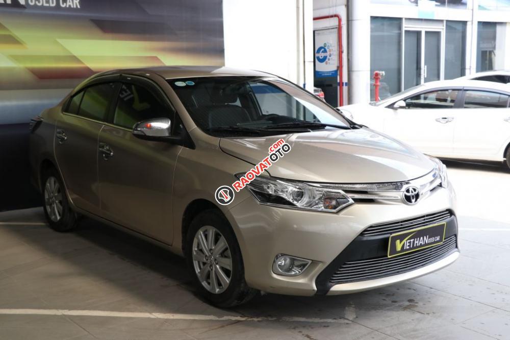 Bán ô tô Toyota Vios G 1.5AT đời 2016, màu vàng-2