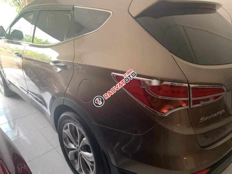 Bán xe Hyundai Santa Fe CRDi sản xuất 2015, màu nâu, nhập khẩu, động cơ 2.2 máy dầu 2 cầu-2