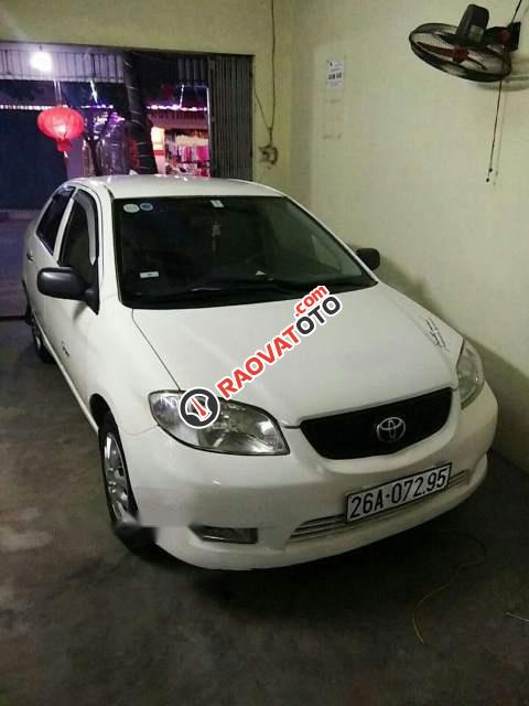 Bán ô tô cũ Toyota Vios MT đời 2005, màu trắng như mới, giá 160tr-0