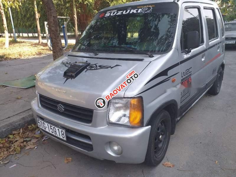 Cần bán gấp Suzuki Wagon R năm 2002, màu bạc, nhập khẩu nguyên chiếc, giá 80tr-1