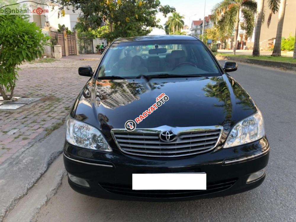 Cần bán Toyota Camry 3.0V, xe sản xuất 2002, số tự động, màu đen, nội thất màu kem, biển 4 số thành phố-1