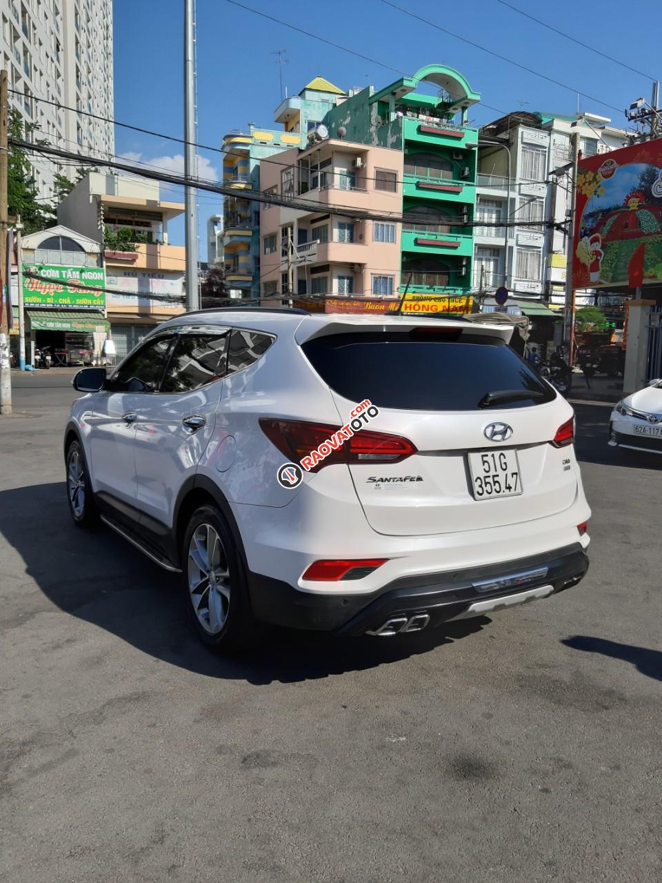 Hyundai Santa Fe CRDi model 2017, màu trắng, nhập khẩu còn mới toanh, full option loại cao cấp nhất, 1tỷ 65tr-18