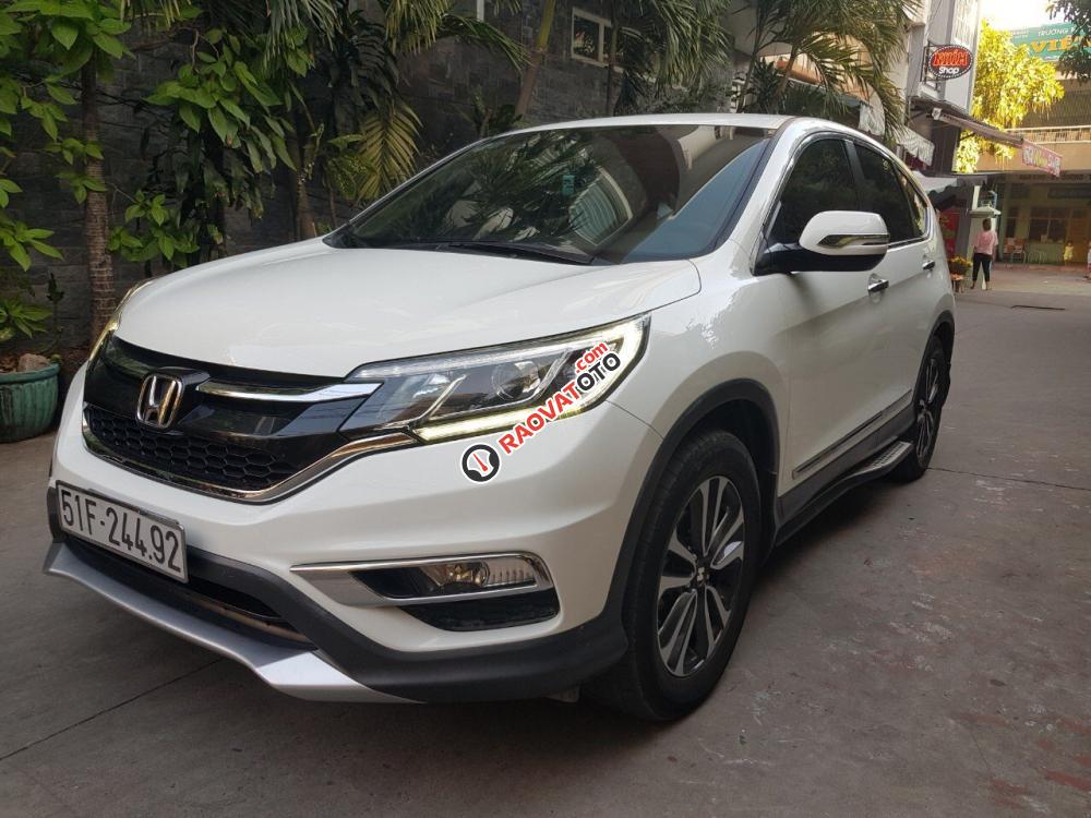 Bán ô tô Honda CR V 2.0 năm sản xuất 2015, màu trắng, bao kiểm tra tại hãng-1