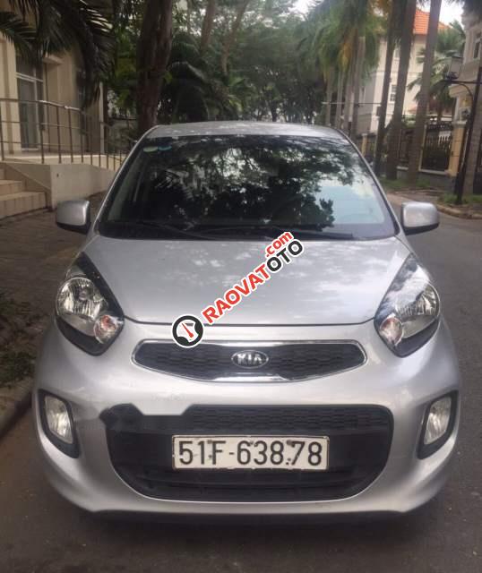 Bán Kia Morning MT 1.0 sản xuất 2016, màu bạc, trầy xước nhẹ ở đầu-0