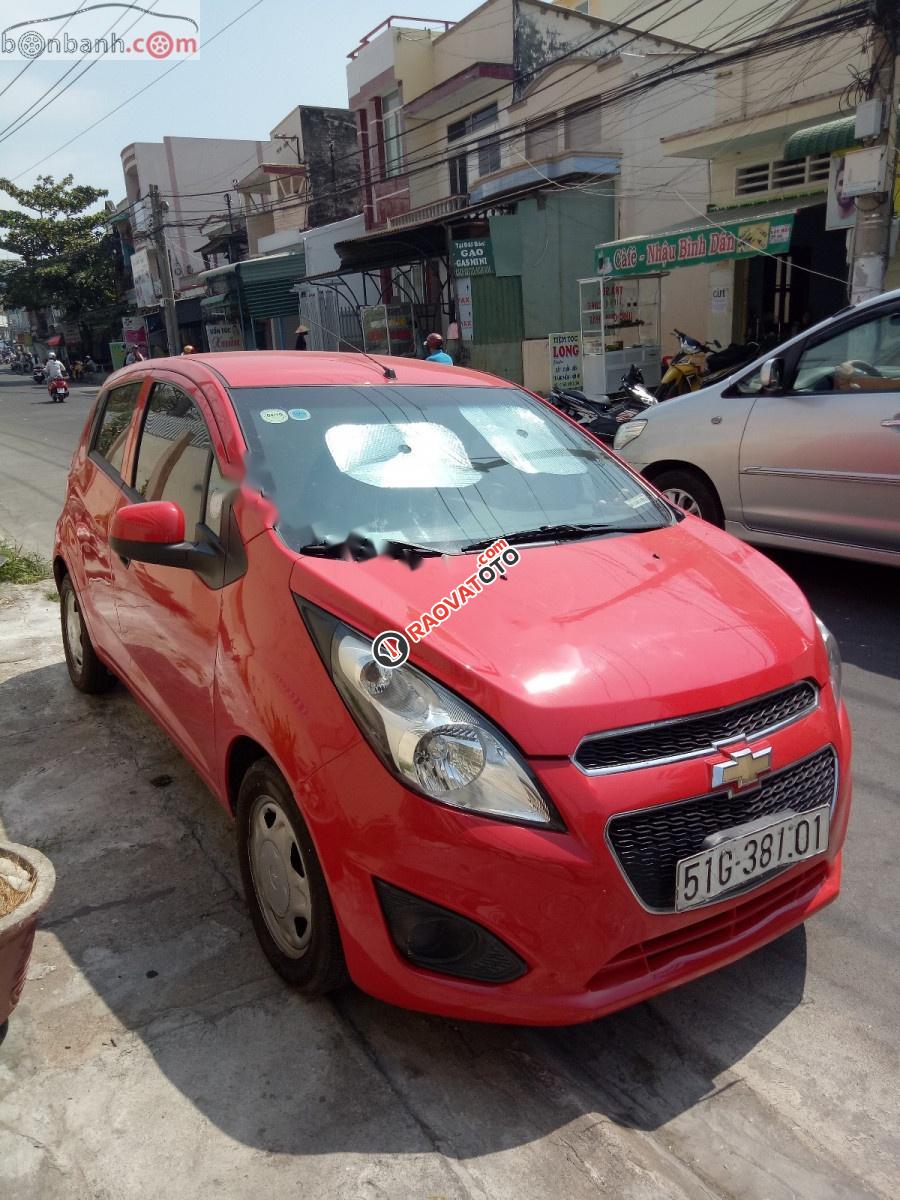 Cần tiền bán gấp xe Spark màu đỏ, số sàn, sx năm 2017-3