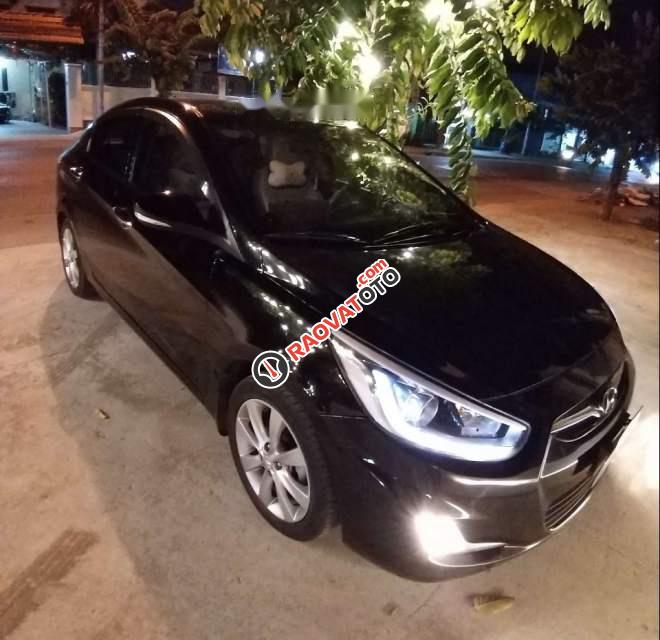 Bán xe Hyundai Accent Blue sản xuất 2013, màu đen, nhập khẩu-0