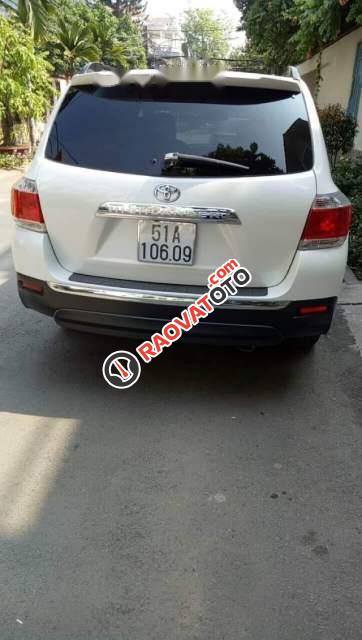 Bán Toyota Highlander SE đời 2011, màu trắng, xe nhập  -1