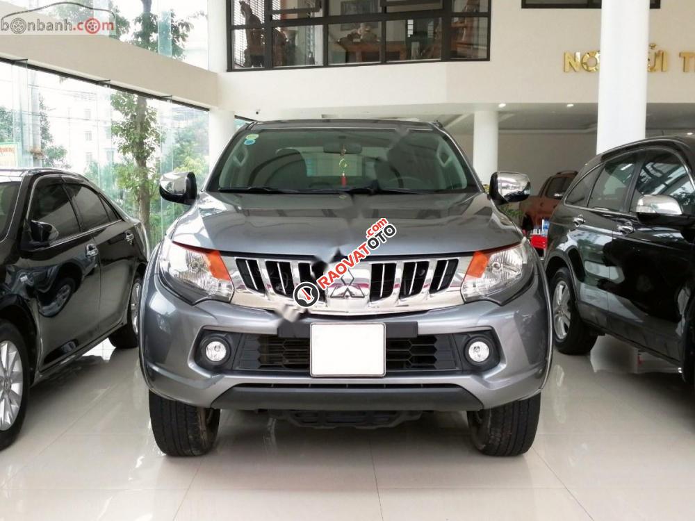 Bán Mitsubishi Triton 4x2 MT 2016, màu xám, nhập khẩu, số sàn -1