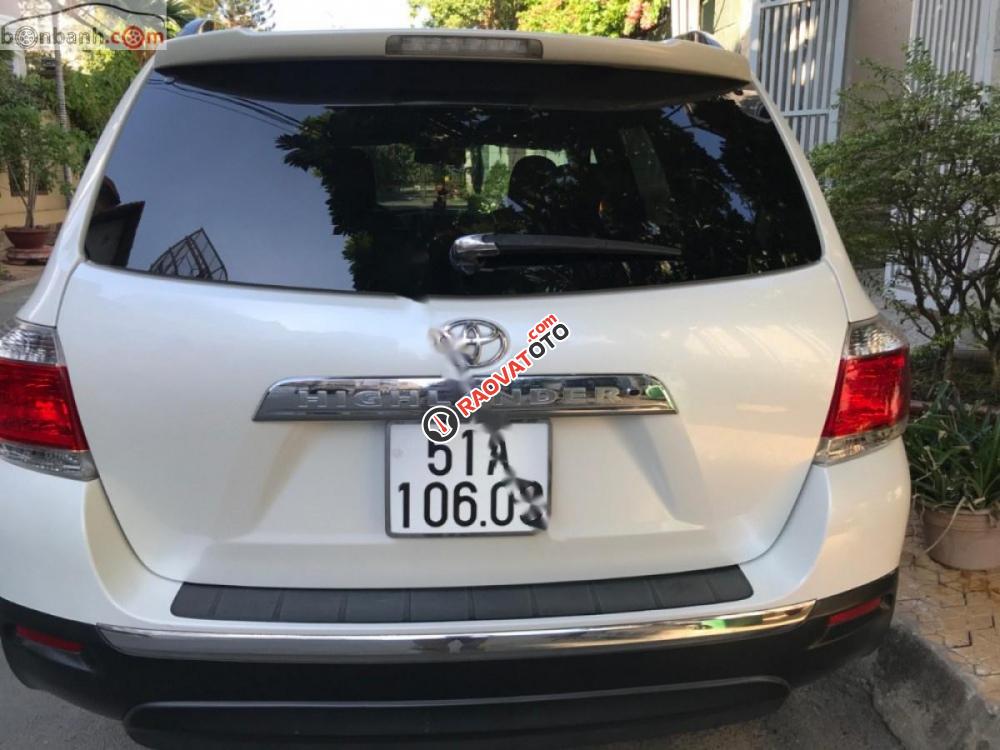 Bán Toyota Highlander SE sản xuất 2011, màu trắng, xe nhập-3