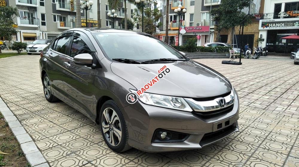 Bán ô tô Honda City 1.5CVT AT đời 2016, màu nâu, 500tr-7